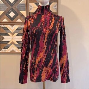 Icebreaker Merino 250 Vertex LS Crewe Top Sedimentary Cherry/Flash/Black XS NWT